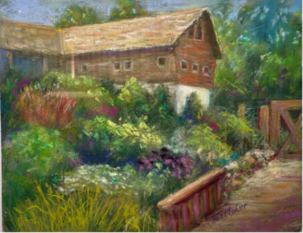 A painting of a house
AI-generated content may be incorrect.