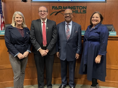 City of Farmington Hills Seats New and Reelected Council Members and Mayor in Ceremony Before Council Meeting